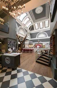 Zizzi royal Exchange Glasgow Interior Refit by Turret Developments